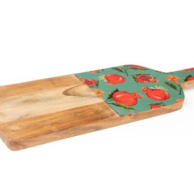 CUTTING BOARD WITH LACQUERED WOOD KNIVES GRENADES HM246