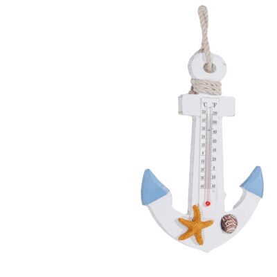 WOODEN ANCHOR THERMOMETER HM843540