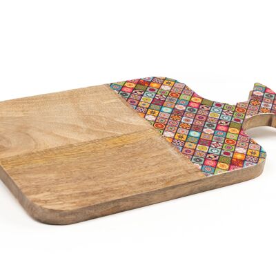 COLORFUL LACQUERED WOOD CUTTING BOARD HM2419