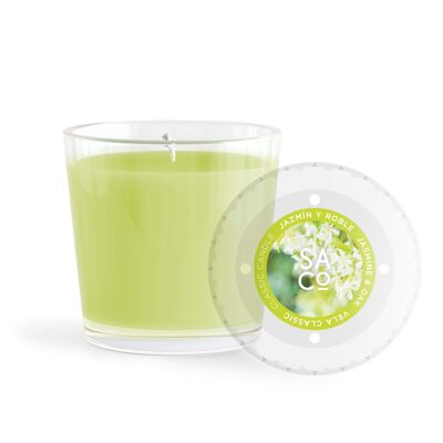 CLASSIC Jasmine and Oak Candle 9X9X9CM HM01788