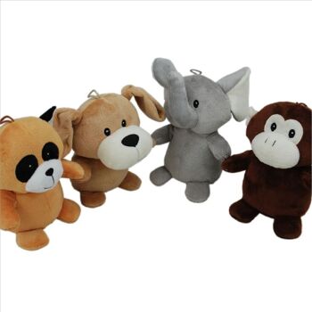 Peluche Animaux Assis 19cm