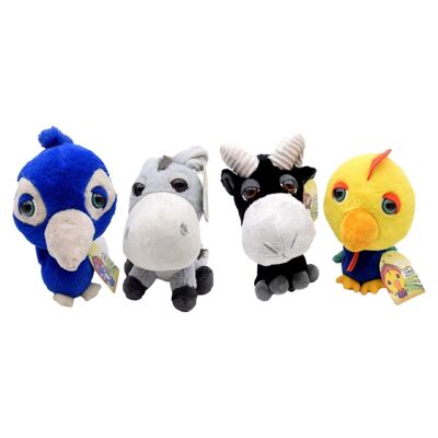 Peluches Animaux Grosse Tête Mix 20Cm