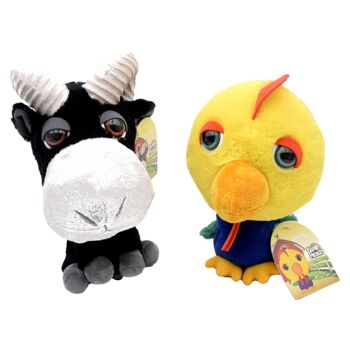 Peluches Animaux Grosse Tête Mix 20Cm 3
