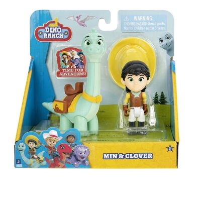 Figuras Dino Ranch Pack Min y Clover