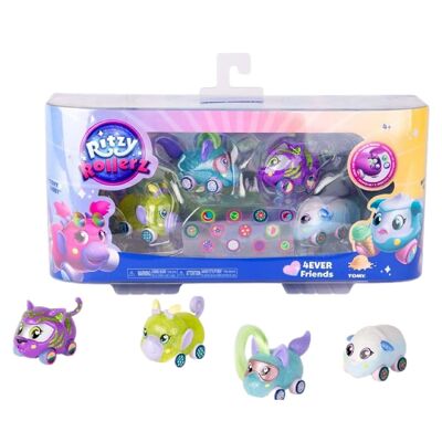 Pack 4 Voitures Tomy Ritzy Rollerz