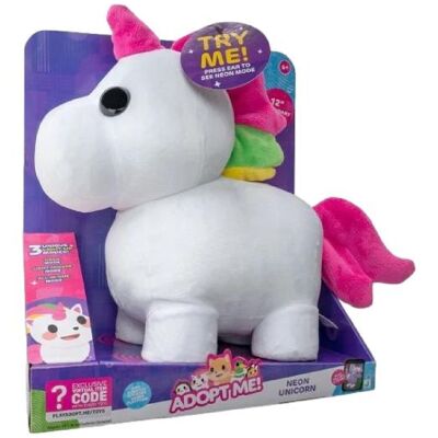 Peluche Adoptame! Unicornio Neón