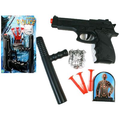 21Cm Pistol with Darts & Super Police Baton