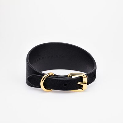 Panther Leather Collar-Medium Wide