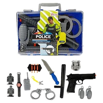 Valigia per accessori polizia 13 pezzi