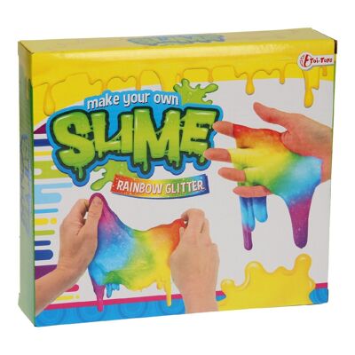 Caja Crea Tu Slime Rainbow Glitter