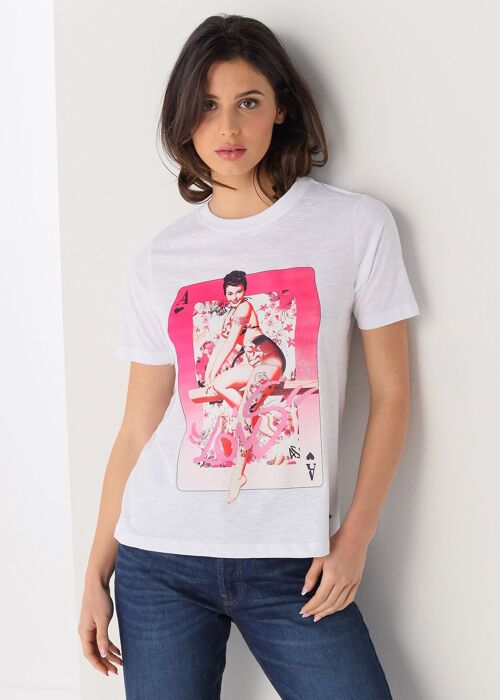 LOIS JEANS - Short sleeve paper print t-shirt |133052