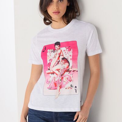 LOIS JEANS - T-shirt a maniche corte con stampa carta |133052