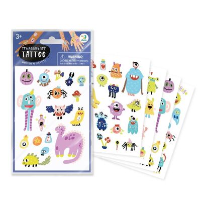 Temporary Tattoos for Kids Monster Party