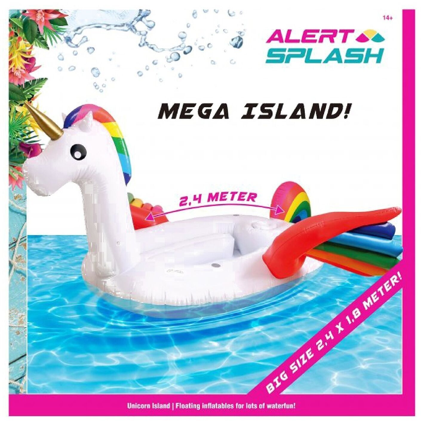 Boa gonfiabile per piscina con unicorno