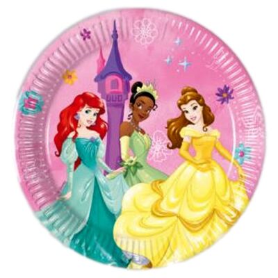 Disney Princess 8 Birthday Plates