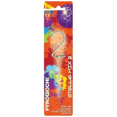 Candela magica scintillante numero 2