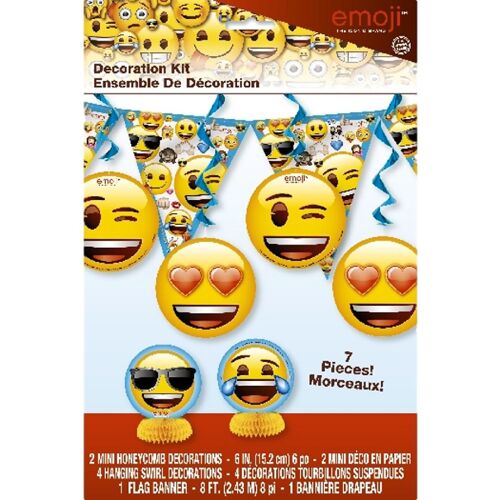 Emoji Kit Décoration Anniversaire 7 Pièces