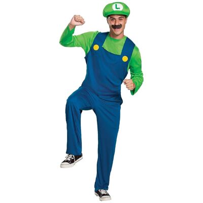 Super Mario Erwachsenenkostüm – Luigi Größe M