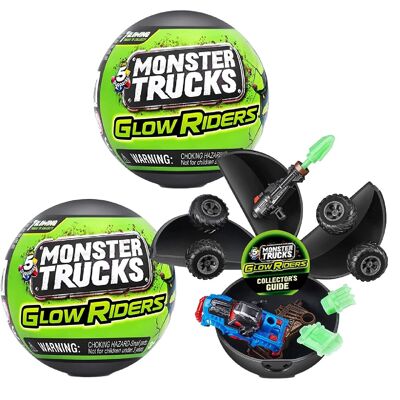 Figura a sorpresa di Monster Trucks Glow Riders