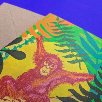 Carte de vœux orang-outan 2