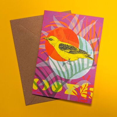 Golden Oriole Greetings Card