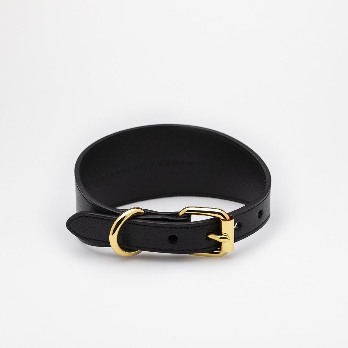 Black 2024 leather collar