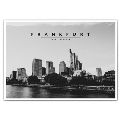 Cartel del horizonte de Frankfurt am Main