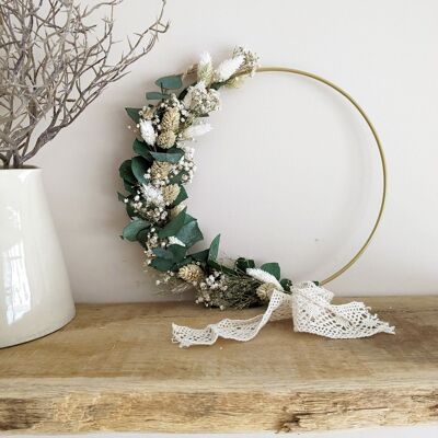 NINA | Wall wreath decorated with dried flowers
