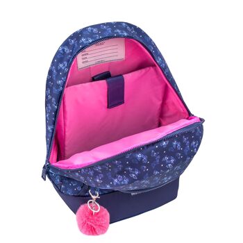 Sac à dos et sac banane Premium, cartable saphir 2 pièces. 12