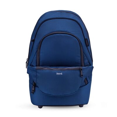 Premium Rucksack & Gürteltasche Marineblaue Schultasche 2tlg.