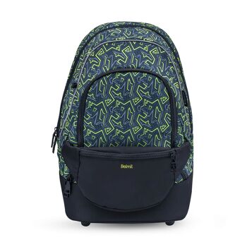 Sac à dos et sac banane Premium Cartable Iguana 2pcs. 1