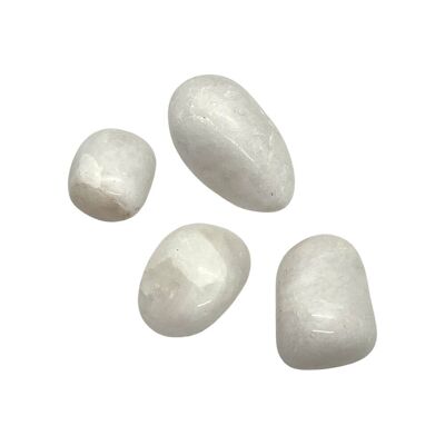 Tumbled Crystals, Pack of 6, White Agate