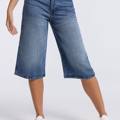 LOIS JEANS - Jeans | Medium Rise - Wide Knee Crop |133120
