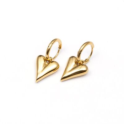 Earrings stainless steel GOLD - E60407100399