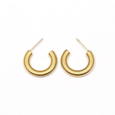 Pendientes acero inoxidable ORO - E60406120450