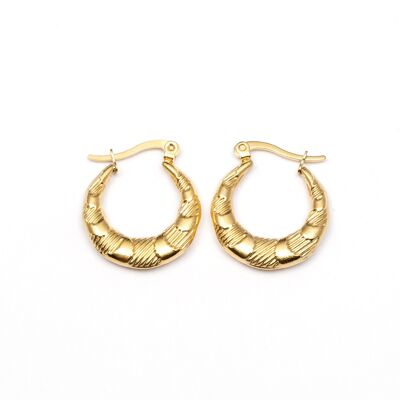 Earrings stainless steel GOLD - E60405110399