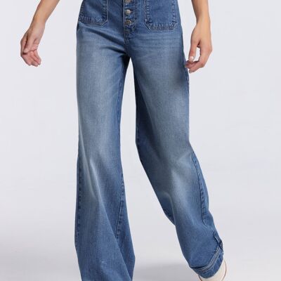 LOIS JEANS - Jeans | Taille haute - Jambe large |133146