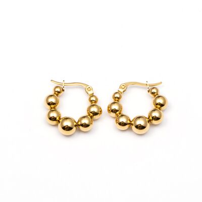 Earrings stainless steel GOLD - E60401080350