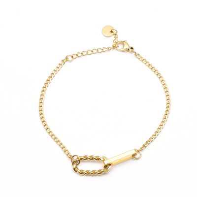 Bracelet stainless steel Gold - B50231070299