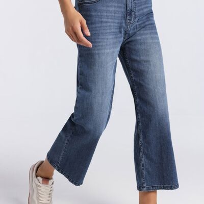 LOIS JEANS - Jeans | High Rise - Straight Wide Crop |133166