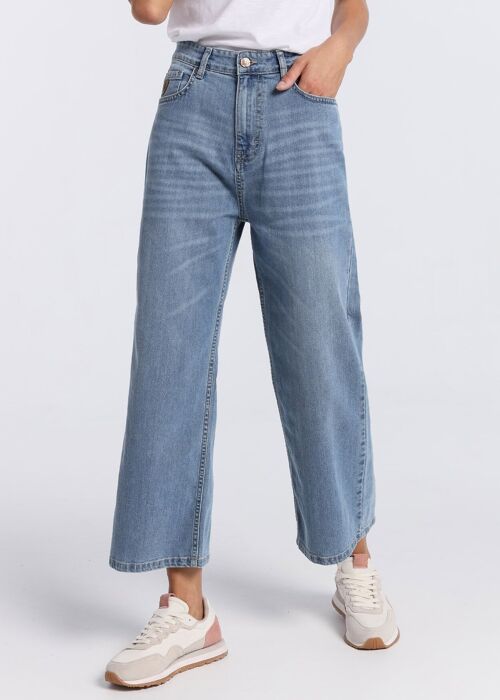 LOIS JEANS - Jeans | High Rise - Straight Wide Crop |133167