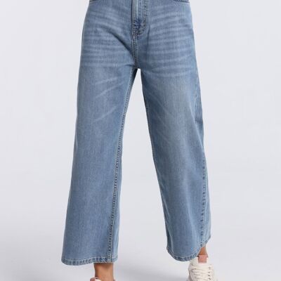 LOIS JEANS - Jeans | High Rise - Straight Wide Crop |133167