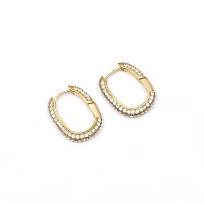 Earrings stainless steel GOLD - E60212160599
