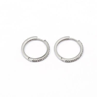 Earrings stainless steel SILVER - E60247170699