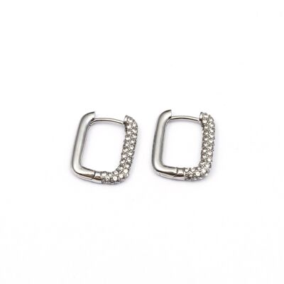 Earrings stainless steel SILVER - E60209150599