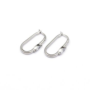 Boucles d'oreilles acier inoxydable ARGENT - E60279120499