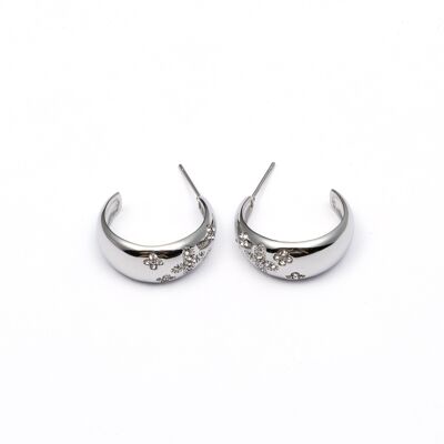 Earrings stainless steel SILVER - E60229150550