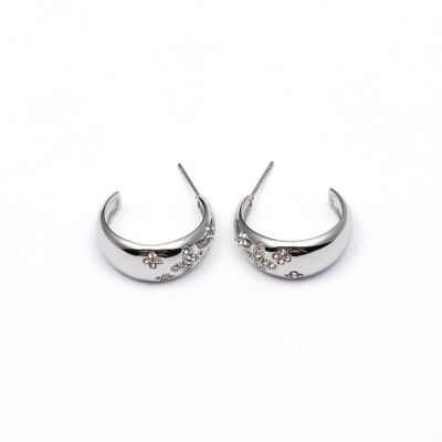 Pendientes acero inoxidable PLATA - E60229150550