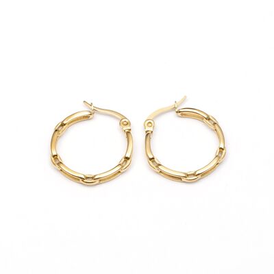 Earrings stainless steel GOLD - E60204120450