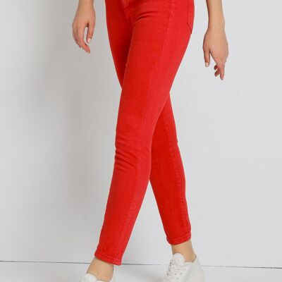 LOIS JEANS - Color Pants | High Rise Skinny Ankle |133196